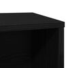 vidaXL Cat Litter Box Enclosure Black Oak 80x50x45 cm Engineered Wood