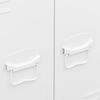 vidaXL Industrial Wardrobe White 67x35x107 cm Steel