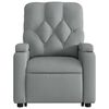 vidaXL Electric Stand up Massage Recliner Chair Light Grey Fabric