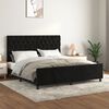 vidaXL Bed Frame without Mattress Black 152x203 cm Queen Velvet