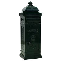 vidaXL Pillar Letterbox Aluminium Vintage Style Rustproof Green