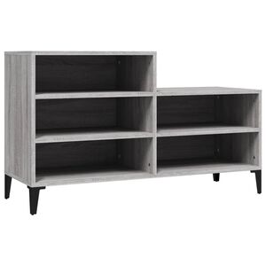 vidaXL Shoe Cabinet | Grey Sonoma | Engineered wood, metal | Compact