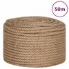 vidaXL Jute Rope 50 m Long 12 mm Thick