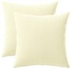 vidaXL Cushion with Pillow HEERLEN 2 pcs Cream Polyester