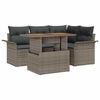 vidaXL Garden Sofa Set with Cushion Manual 5 pcs Grey