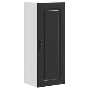 vidaXL Dishwasher Panel Kalmar Black 40 x 31 x 100 cm Engineered Wood