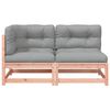 vidaXL Garden Sofa with Cushions 2-Seater Solid Wood Douglas