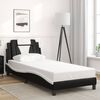vidaXL Bed Frame "Viana" without Mattress Black and White 90x190 cm Faux Leather