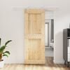 vidaXL Sliding Door with Hardware Set 80x210 cm Solid Wood Pine