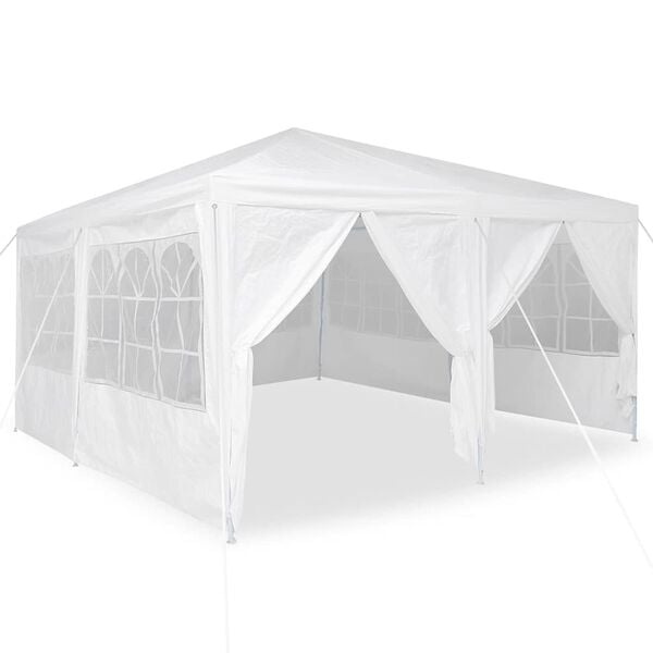 vidaXL Party Tent White 400 x 400 x 266 cm Polyethylene