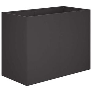 vidaXL Garden Planter Black 80 x 40 x 60 cm Cold-rolled Steel
