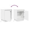 vidaXL Bedside Cabinet 2 pcs White 39 x 34.5 x 50 cm Engineered wood