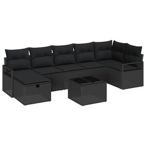 vidaXL Sofa Set 5 pcs Poly Rattan