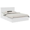 vidaXL Storage Bed with Headboard White 150 x 200 cm Engineered Wood