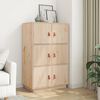 vidaXL Highboard 67x40x108.5 cm Solid Wood Pine
