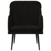vidaXL Armchair Black 63x76x80 cm Velvet