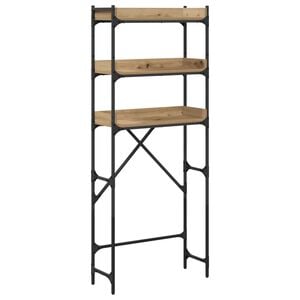 vidaXL Washing Machine Shelf with Shelf Artisan Oak 67 x 25 x 163 cm
