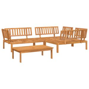vidaXL 4 Piece Garden Pallet Sofa Set Solid Wood Acacia