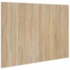 vidaXL Bed Headboard Sonoma Oak 120x1,5x80 cm Engineered Wood
