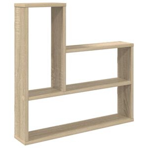 vidaXL Wall Shelf Sonoma Oak 60 x 11 x 60 cm Engineered Wood
