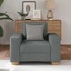 vidaXL Sofa Chair Dark Grey 100x78x80 cm Fabric