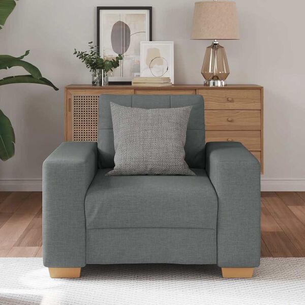 vidaXL Sofa Chair Dark Grey 100x78x80 cm Fabric