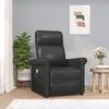 vidaXL Massage Chair Black Faux Leather