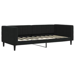 vidaXL Day Bed without Mattress Black 90x190 cm Velvet