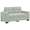 vidaXL Sofa Set 3 pcs Light Grey 221 x 80 x 80 cm Velvet