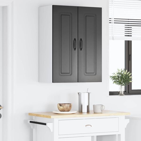 vidaXL Kitchen Cabinet Kalmar Black 60 x 31 x 80 cm Engineered Wood