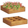 vidaXL Garden Raised Bed | Natural wood | Solid acacia wood | 60x60x15 cm