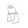 vidaXL Folding Dining Chairs 6 pcs White Faux Leather