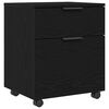 vidaXL File Cabinet Black Oak 45 x 38 x 54 cm Engineered Wood