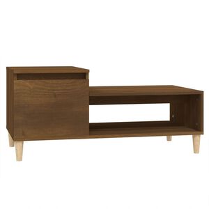 vidaXL Coffee Table Brown Oak 100x50x45 cm Engineered Wood
