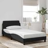 vidaXL Bed Frame "Dover" Black 107x203 cm King Single Velvet