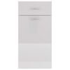 vidaXL Drawer Bottom Cabinet Lyon High Gloss White 40x46x81.5 cm Engineered Wood