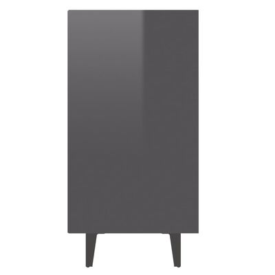 vidaXL Sideboard High Gloss Grey 103.5x35x70 cm Engineered Wood