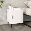 vidaXL Bedside Cabinet White Engineered Wood