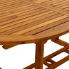 vidaXL 5 Piece Garden Dining Set Solid Wood Acacia and Textilene