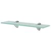 vidaXL Floating Shelf | Clear | Tempered safety glass, Zinc alloy | 40x10 cm
