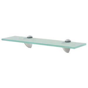 vidaXL Floating Shelf | Clear | Tempered safety glass, Zinc alloy | 40x10 cm