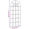 vidaXL Wall Mirror Black 60x130 cm Arch Iron