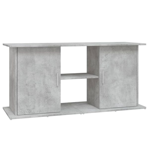vidaXL Aquarium Stand Concrete Grey 121x41x58 cm Engineered Wood