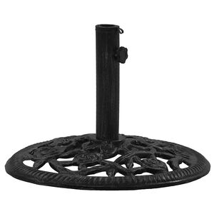 vidaXL Umbrella Base | Black | Cast Iron | Large | Durable | Umbrella Base