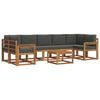 vidaXL Outdoor Sofa Set 8 pcs Natural and Anthracite