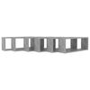 vidaXL Wall Cube Shelf 6 pcs Concrete Grey 60x15x23 cm Engineered Wood