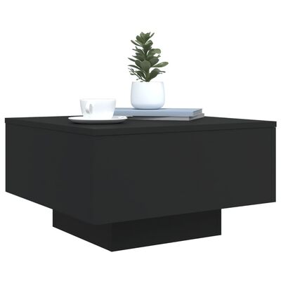 vidaXL Coffee Table Black 55x55x31 cm Engineered Wood
