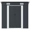 vidaXL Garden Shed Anthracite Steel