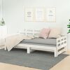vidaXL Pull-out Day Bed without Mattress White 2x(90x190) cm
