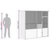 vidaXL Bird Cage Anthracite 215x78x200 cm Galvanised Steel